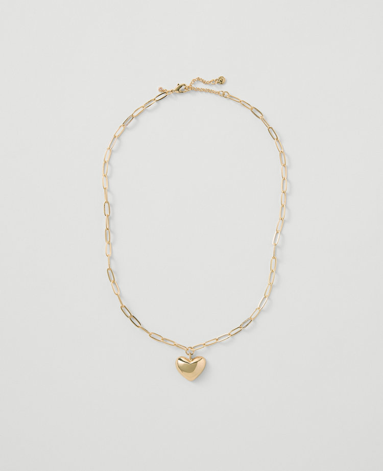 Metal Heart Pendant Necklace