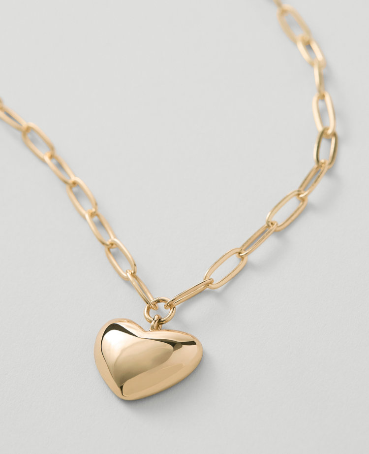 Metal Heart Pendant Necklace