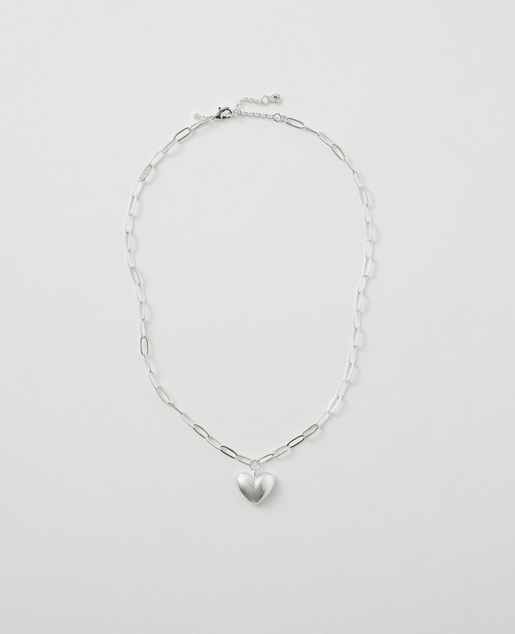 Metal Heart Pendant Necklace