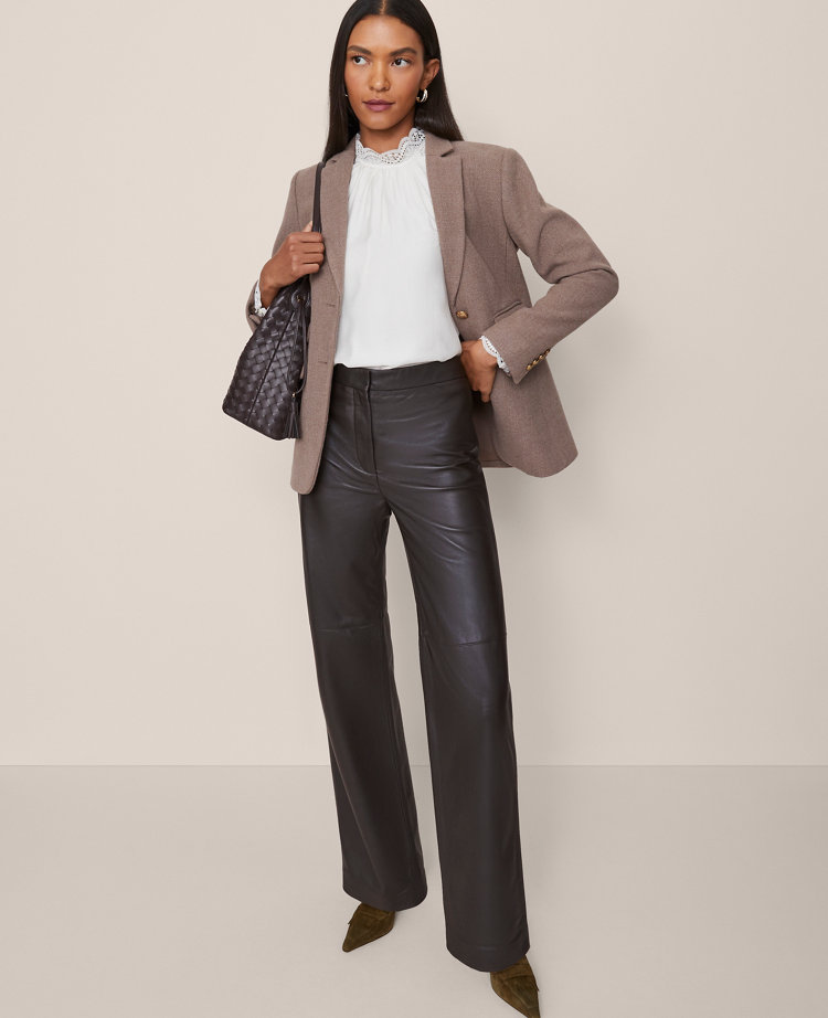 The Straight Pant in Leather