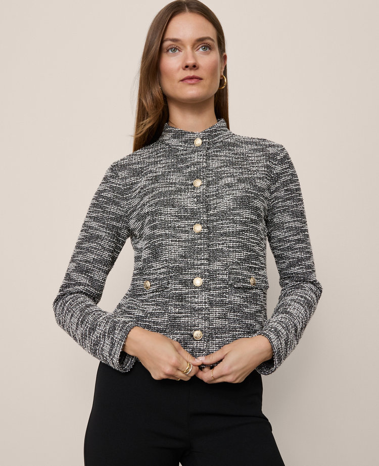 Mock Neck Cardigan