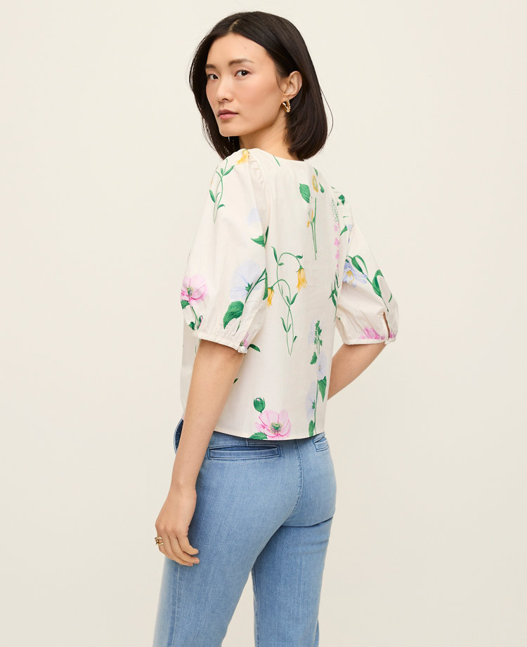 Floral Boatneck Popover