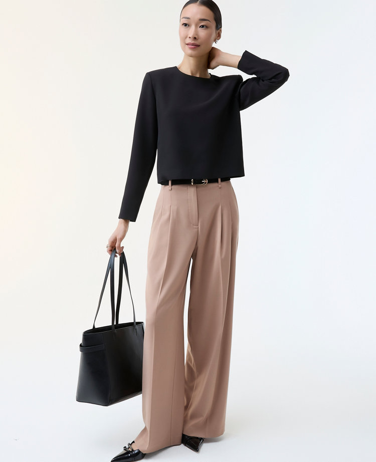 The Pleated Wide-Leg Pant