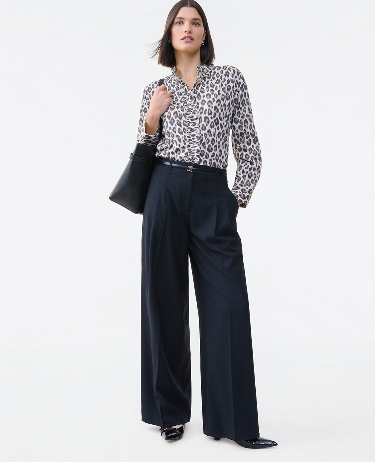 The Pleated Wide-Leg Pant