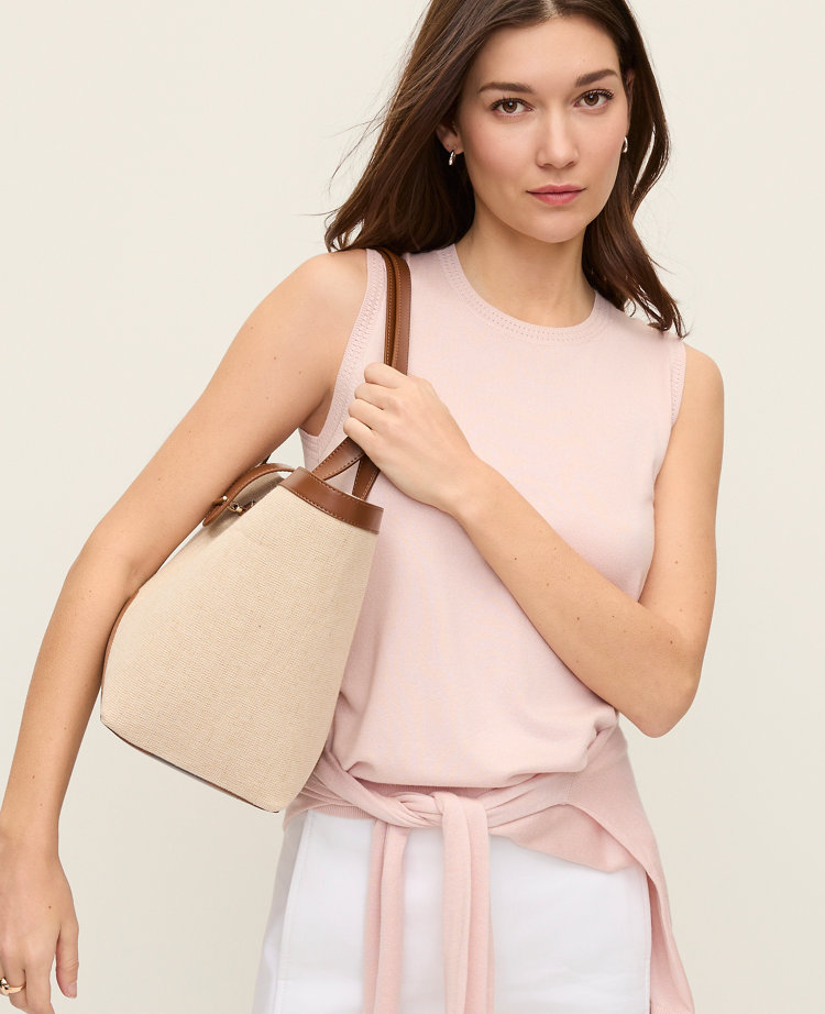 Pointelle Trim Sweater Shell