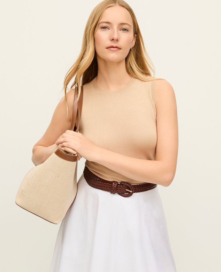 Pointelle Trim Sweater Shell