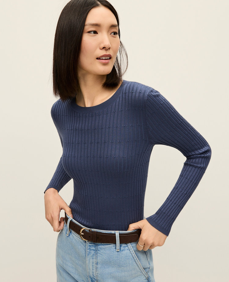 Weekend Collection Textured Stitch Sweater
