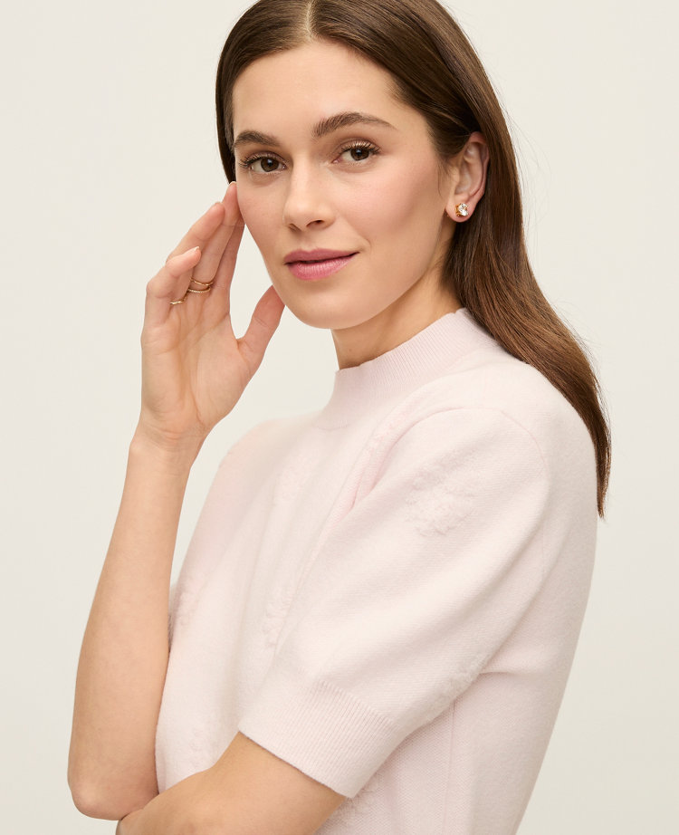 Daisy Appliqué Sweater Tee