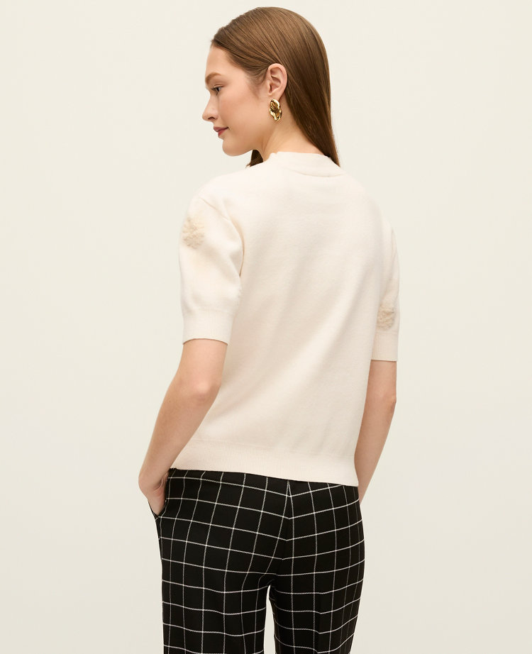 Floral Jacquard Sweater Tee