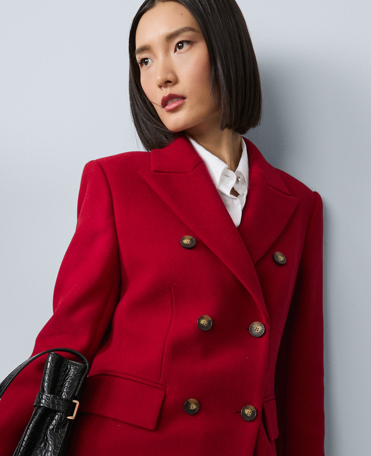 Fitted Double Breasted Coat