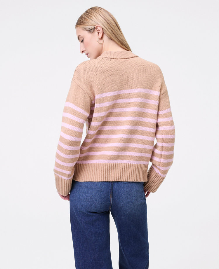 Weekend Collection Striped Crew Neck Sweater