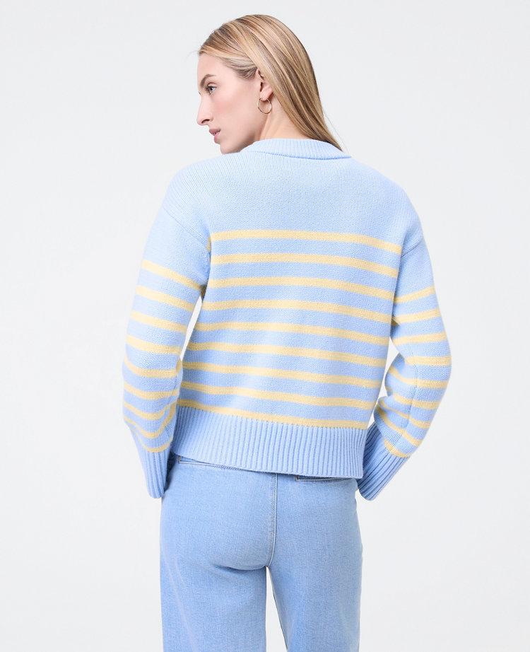 Weekend Collection Striped Crew Neck Sweater