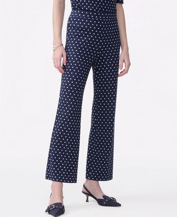 The Dotted Flare Ankle Pant