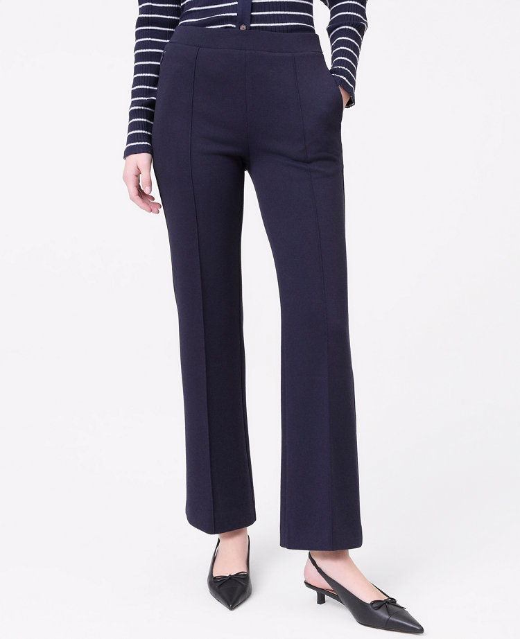 Weekend Collection Knit Flare Ankle Pant
