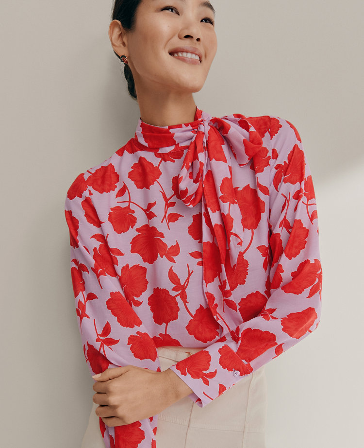 Floral Bow Blouse