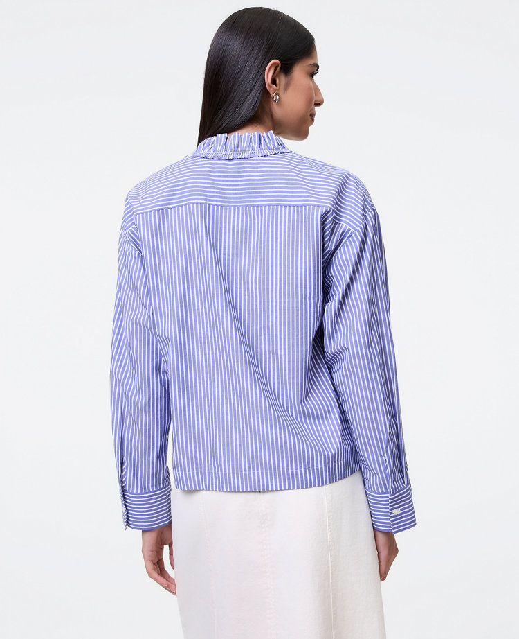 Striped Ruffle Shirt