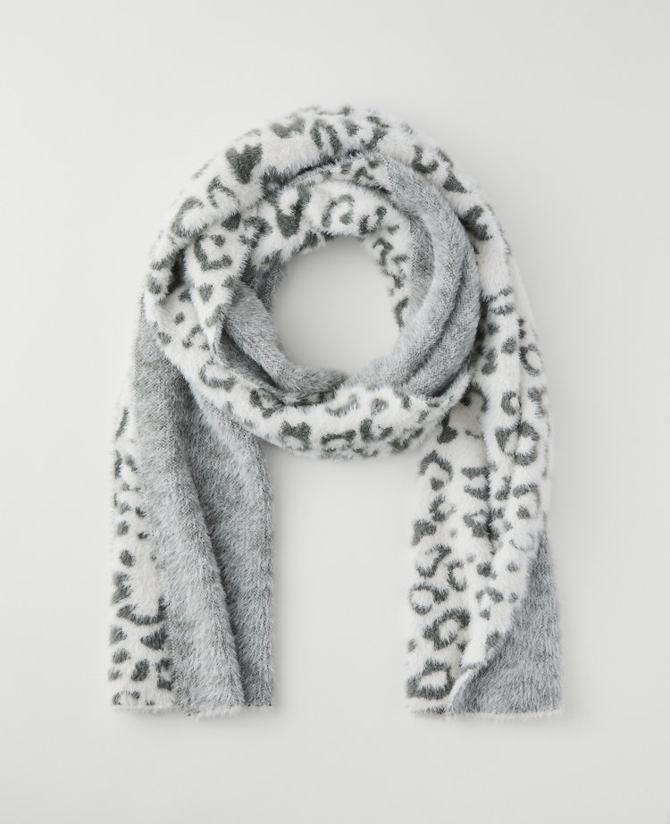 Ann Taylor Leopard Print Blanket Scarf