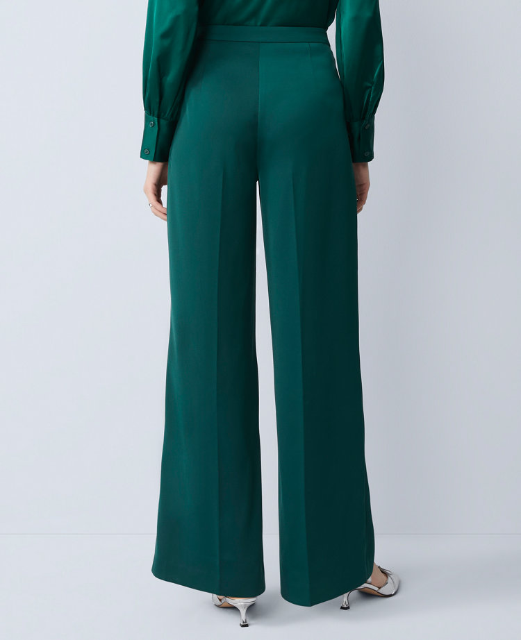 Ann Taylor The Wide-leg Pant In Green
