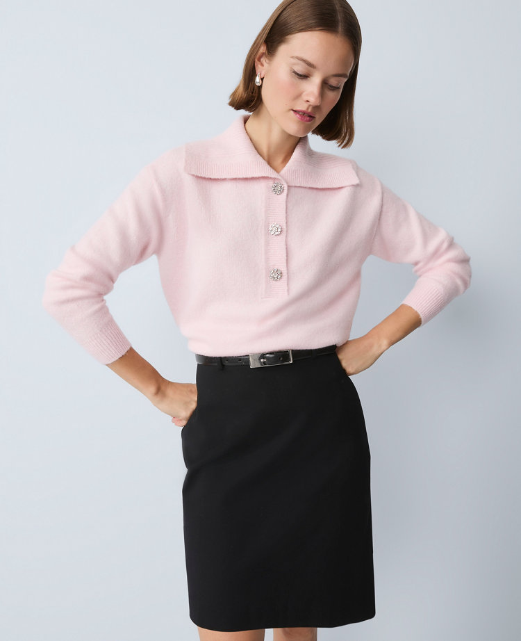 Petite Polo Sweater