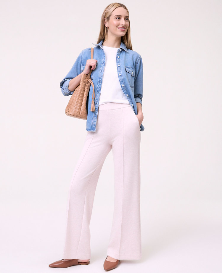 Petite Weekend Collection Cloud Plush Wide-Leg Pant