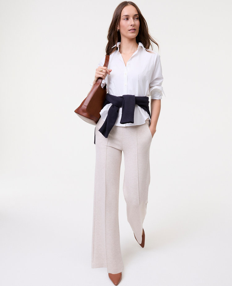 Petite Weekend Wide-Leg Pant in CloudPlush