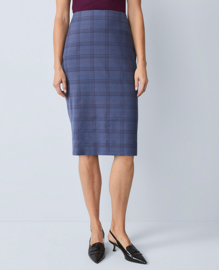 The Petite Pencil Skirt in Plaid