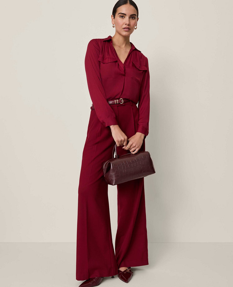 The Easy Palazzo Pant in Satin