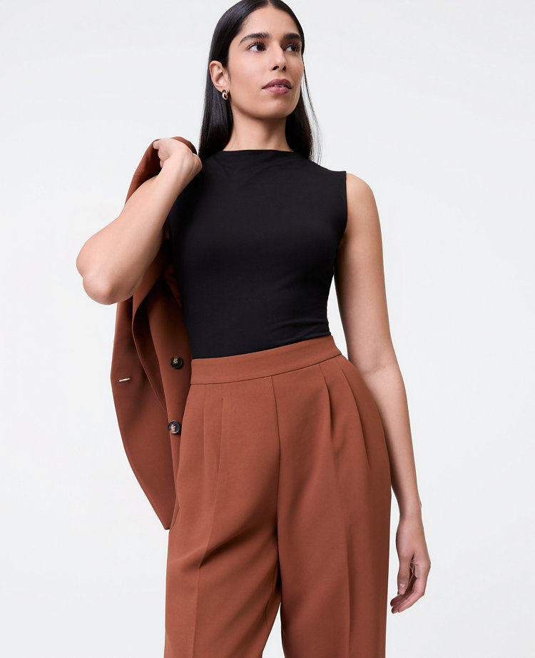 Mock Neck Knit Shell