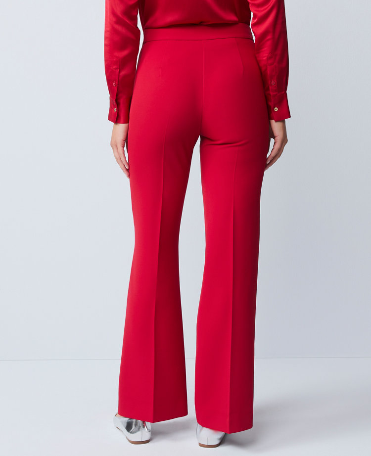 The Flare Trouser in Fluid Crepe — Curvy Fit