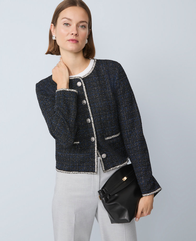 Metallic Tweed Jacket