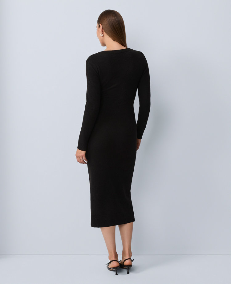 Petite Wrap Sweater Sheath Dress