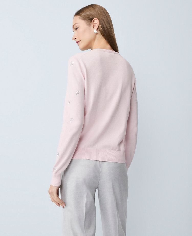 Petite Crystal Embellished Ann Cardigan