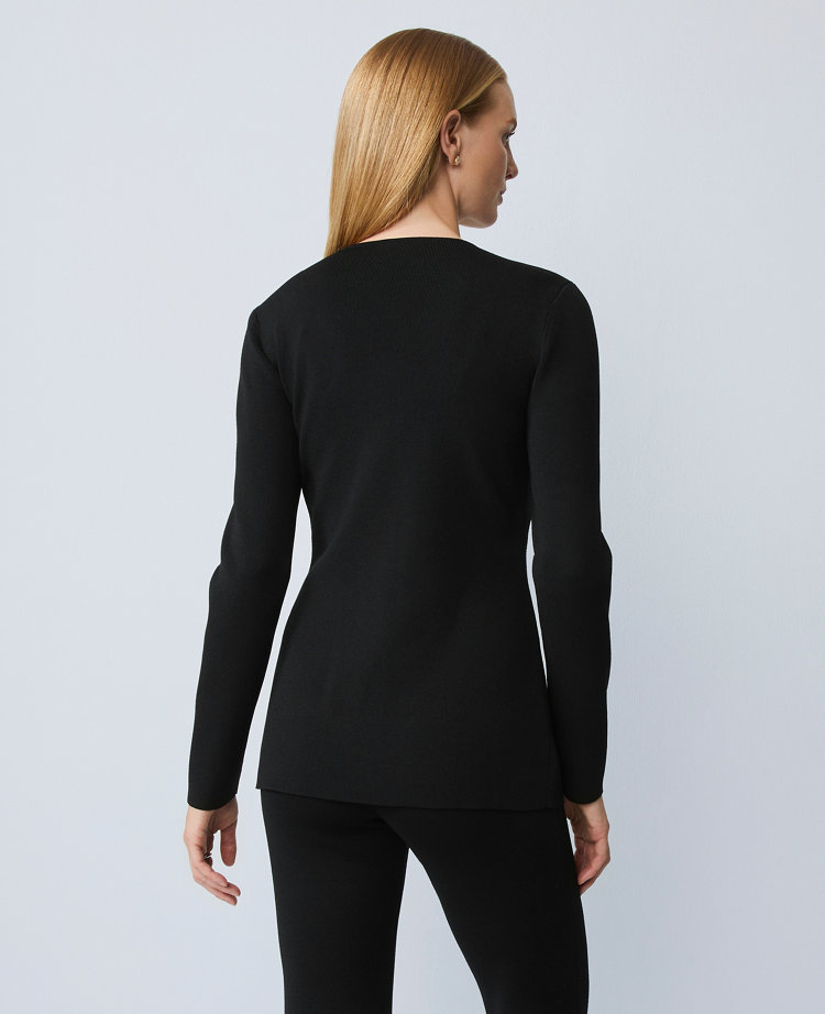 Petite Crew Neck Cardigan