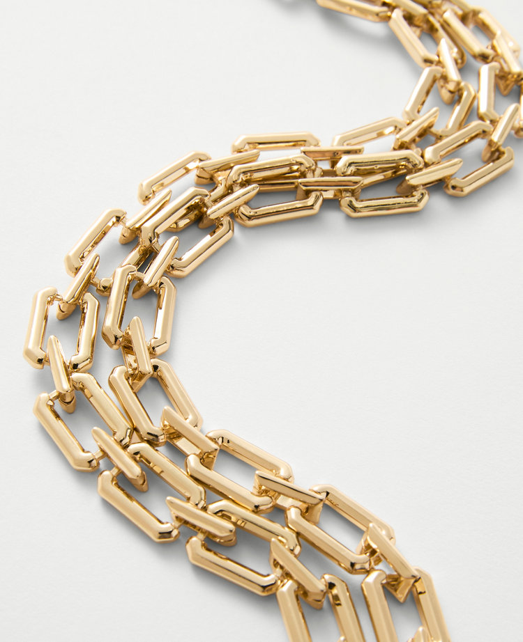 Chunky Layered Metal Necklace