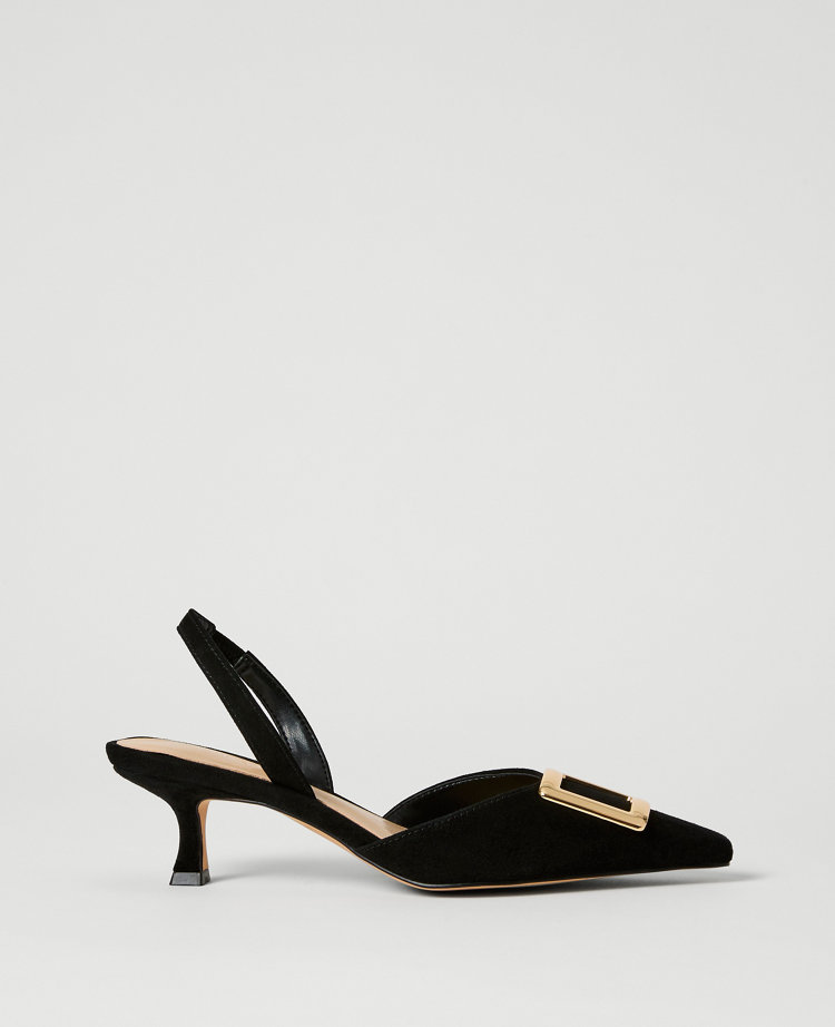 Suede Slingback Pump
