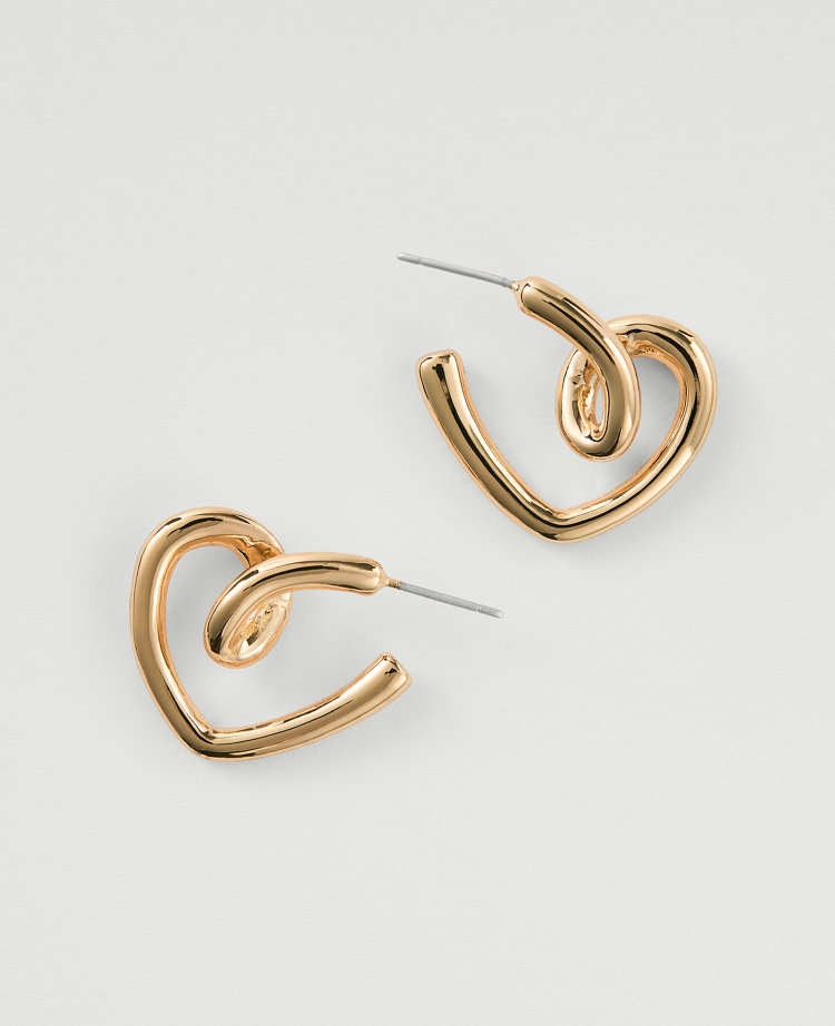 Twisted Heart Drop Earrings