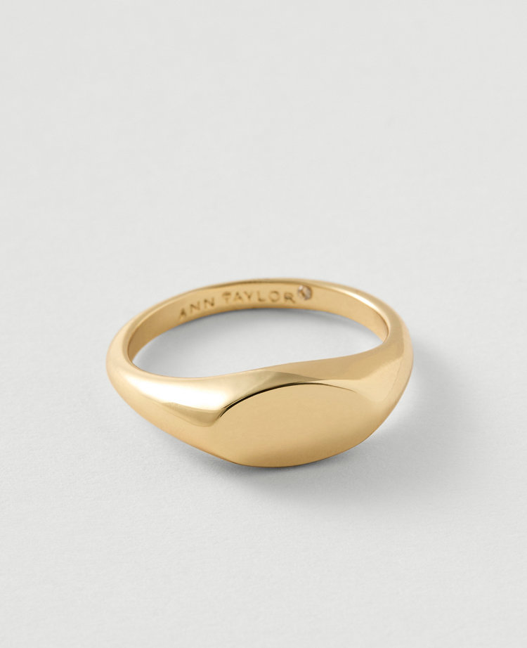 Mini Metal Signet Ring