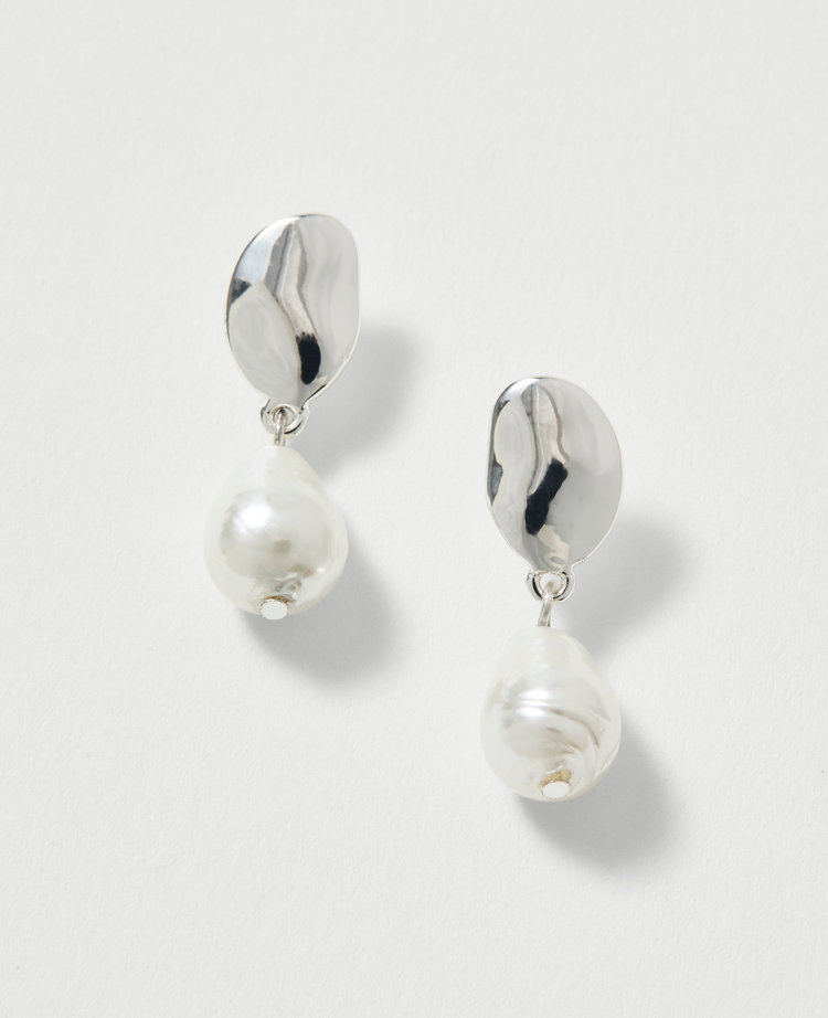 Mini Pearlized Drop Earrings