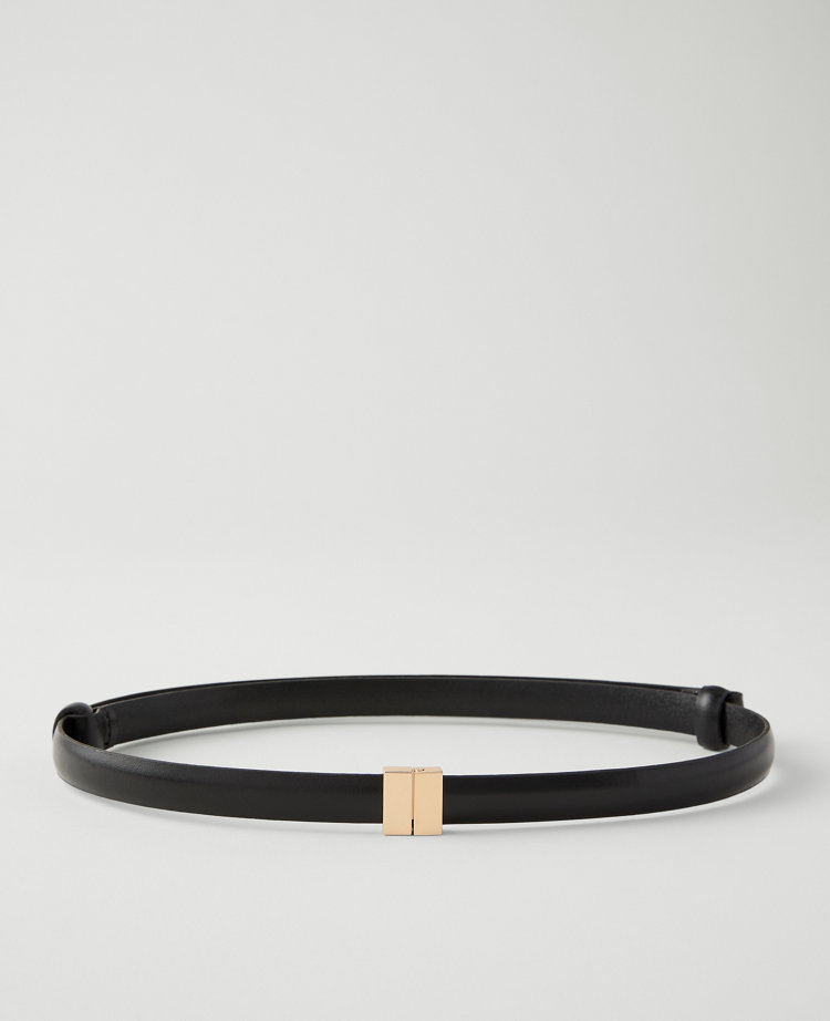 Ann Taylor Skinny Leather Belt Women's