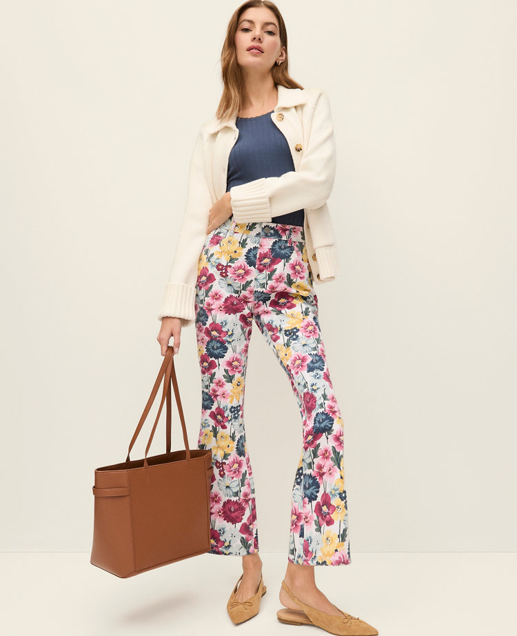 The Weekend Collection Floral Cropped Boot Jean