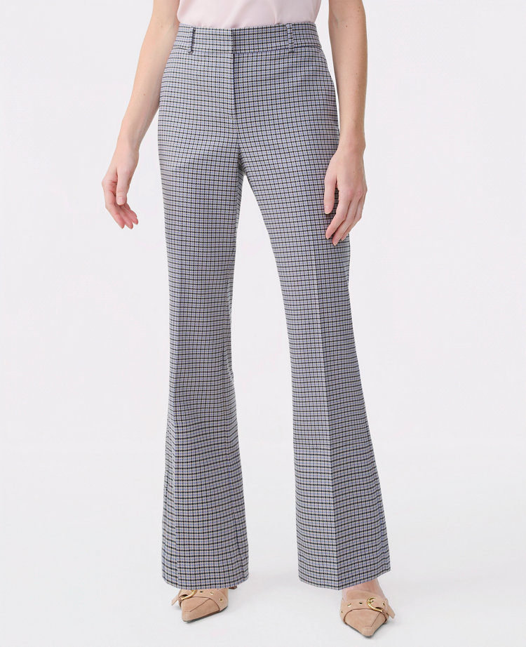 The Petite Jayne Trouser in Houndstooth — Curvy Fit
