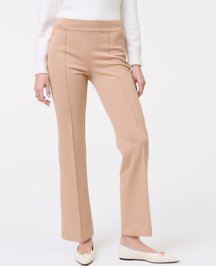 Petite Weekend Collection Knit Flare Ankle Pant