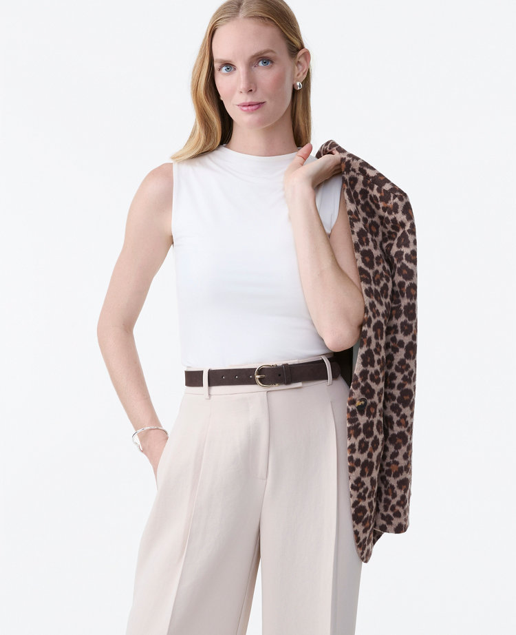 Mock Neck Knit Shell