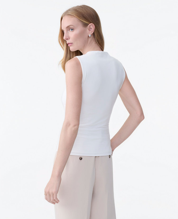 Mock Neck Knit Shell