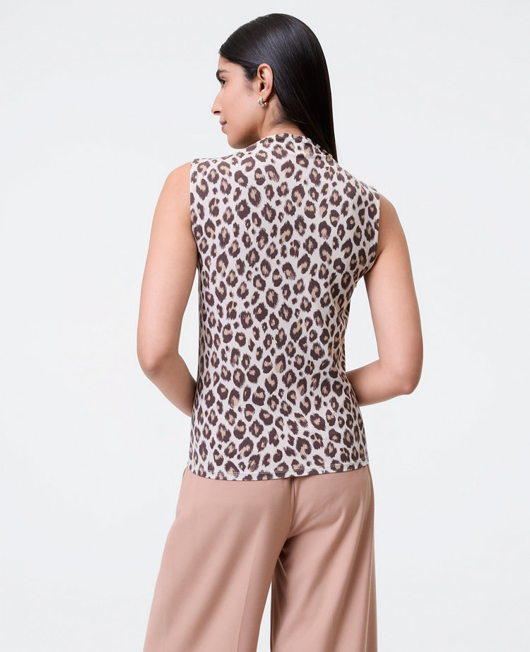 Animal Print Knit Shell