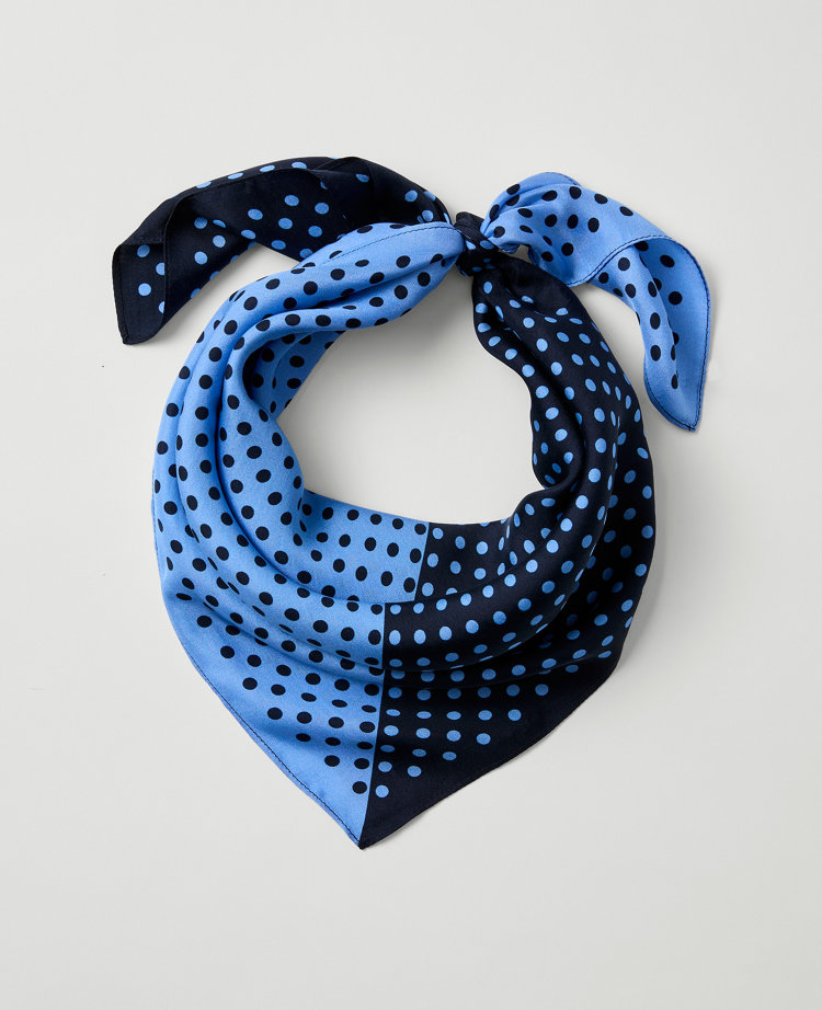 Dotted Silk Scarf