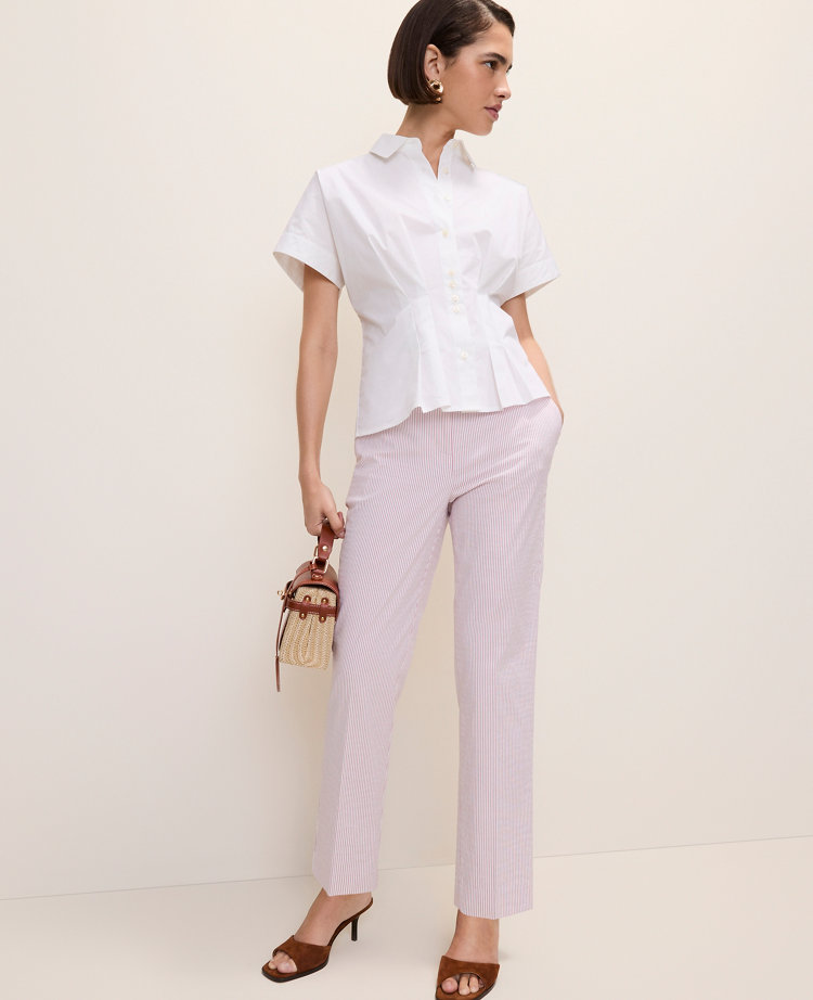 The Ankle Pant in Seersucker