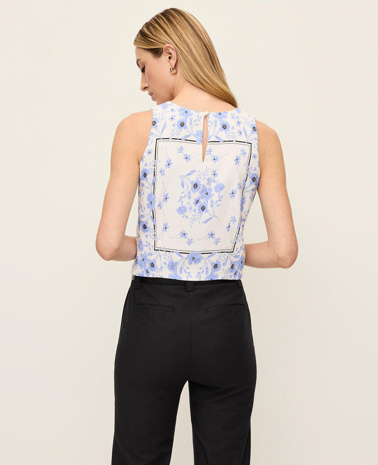 Petite Floral Halter Shell