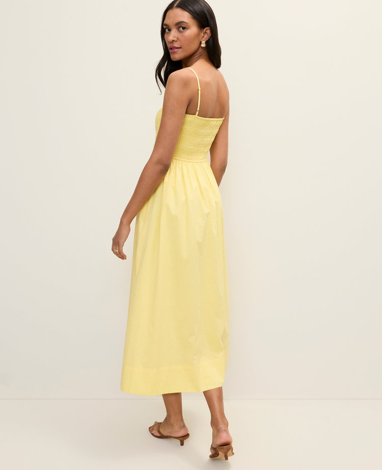 Weekend Smocked Flare Midi Dress