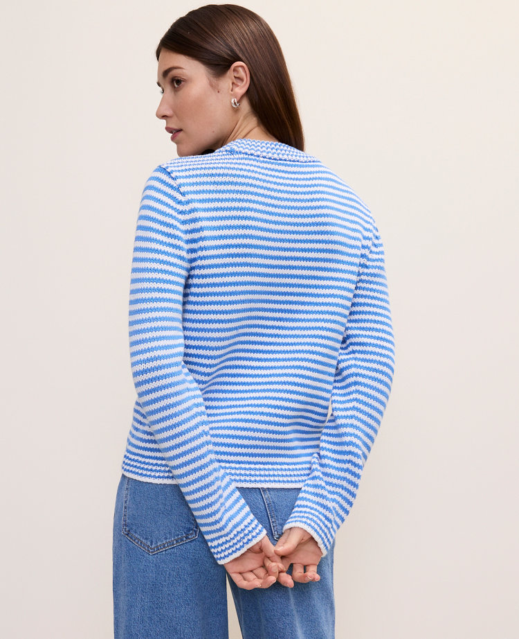Weekend Striped Crew Neck Sweater